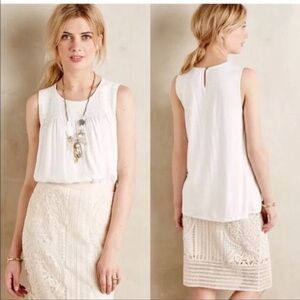 Anthropologie Dolan Smocked Tank Top